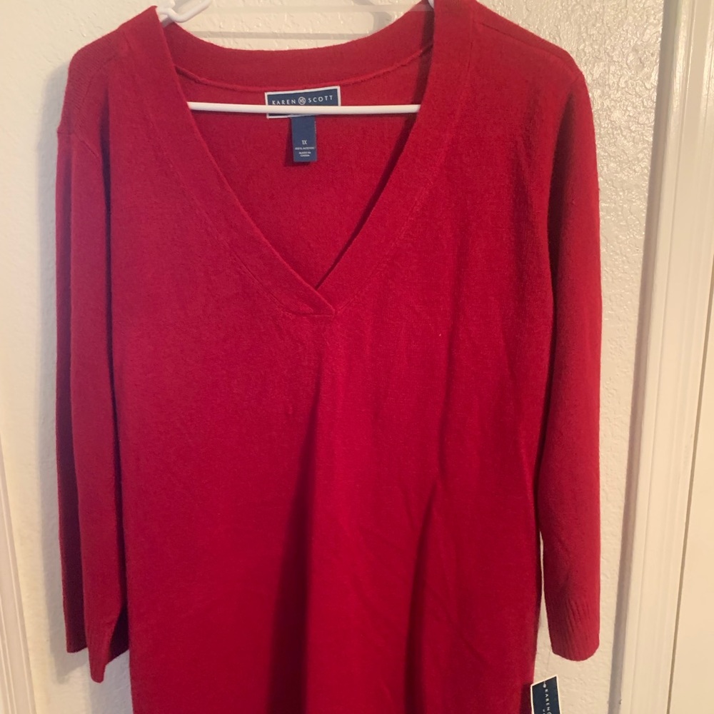 Red sweater